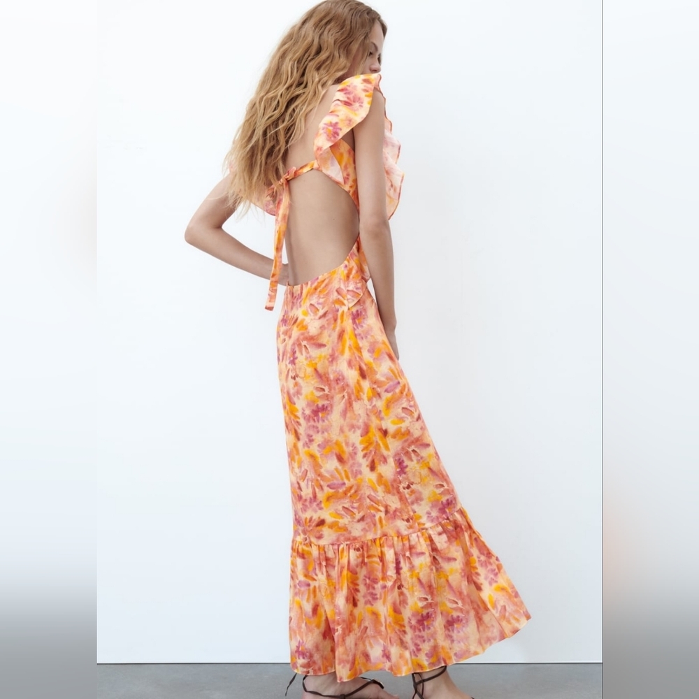 ZARA Open back dress - Picture 6 of 9